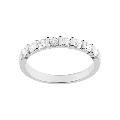 0.50 Karat Halbkreis Balkenfassung Ring