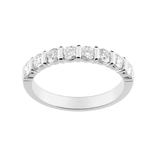 0.80 Karat Halbkreis Balkenfassung Ring