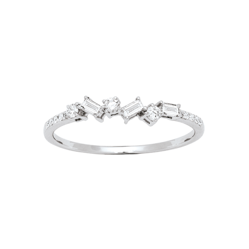 ring mit Baguette-Diamant