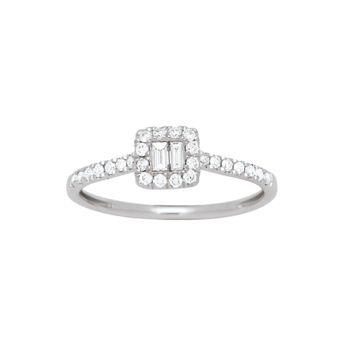 Diamant Verlobungsring Weißgold