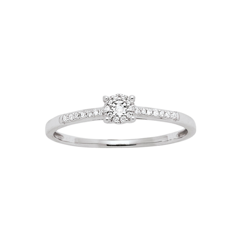 Diamant Verlobungsring Weißgold