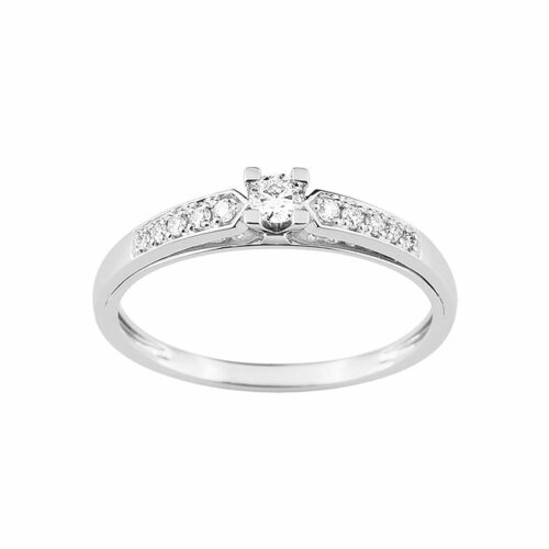 Diamant Verlobungsring Weißgold