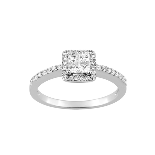 Diamant Verlobungsring Weißgold