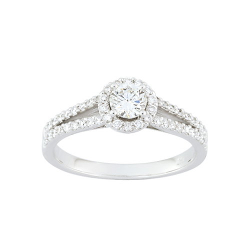 Diamant Verlobungsring Weißgold