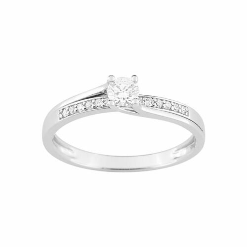 Diamant Verlobungsring Weißgold