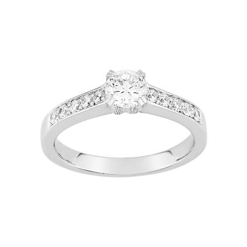 Solitaire ring mit diamanten