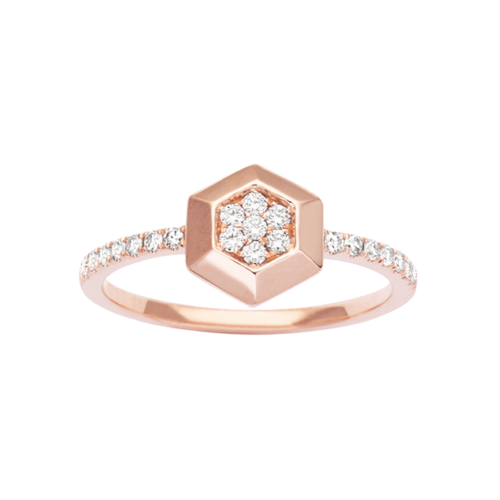 ROségold diamantring