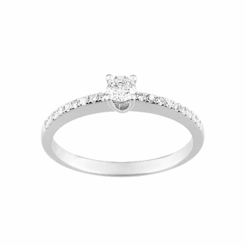 Diamant Verlobungsring Weißgold