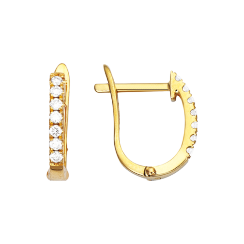 gelbgold diamanten creolen