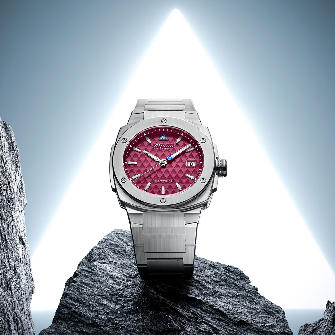 Alpiner Extreme Solarmetre Uhr Edelstahl Rot AL-140BRG3AE6B – Bild 5