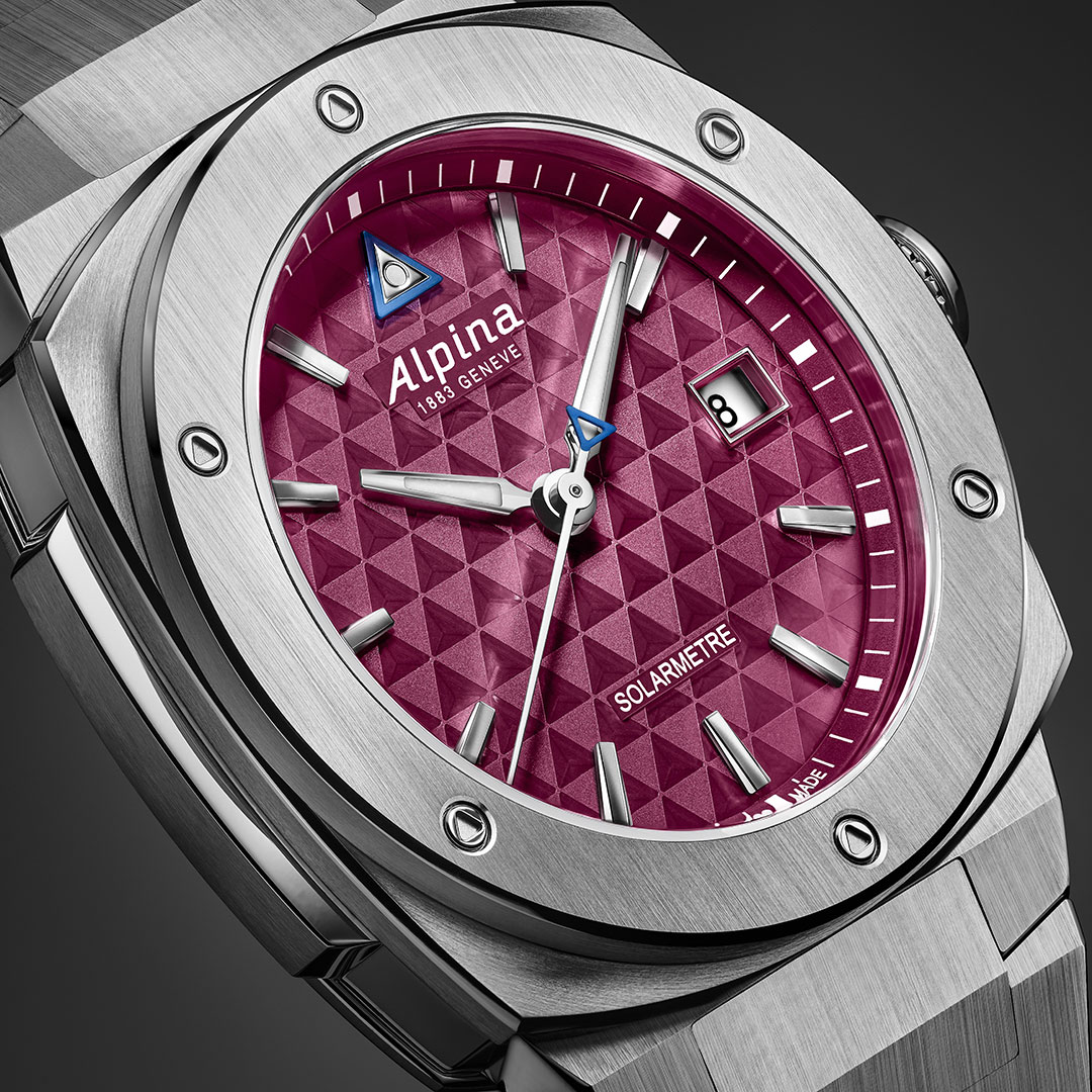 Alpiner Extreme Solarmetre Uhr Edelstahl Rot AL-140BRG3AE6B – Bild 4