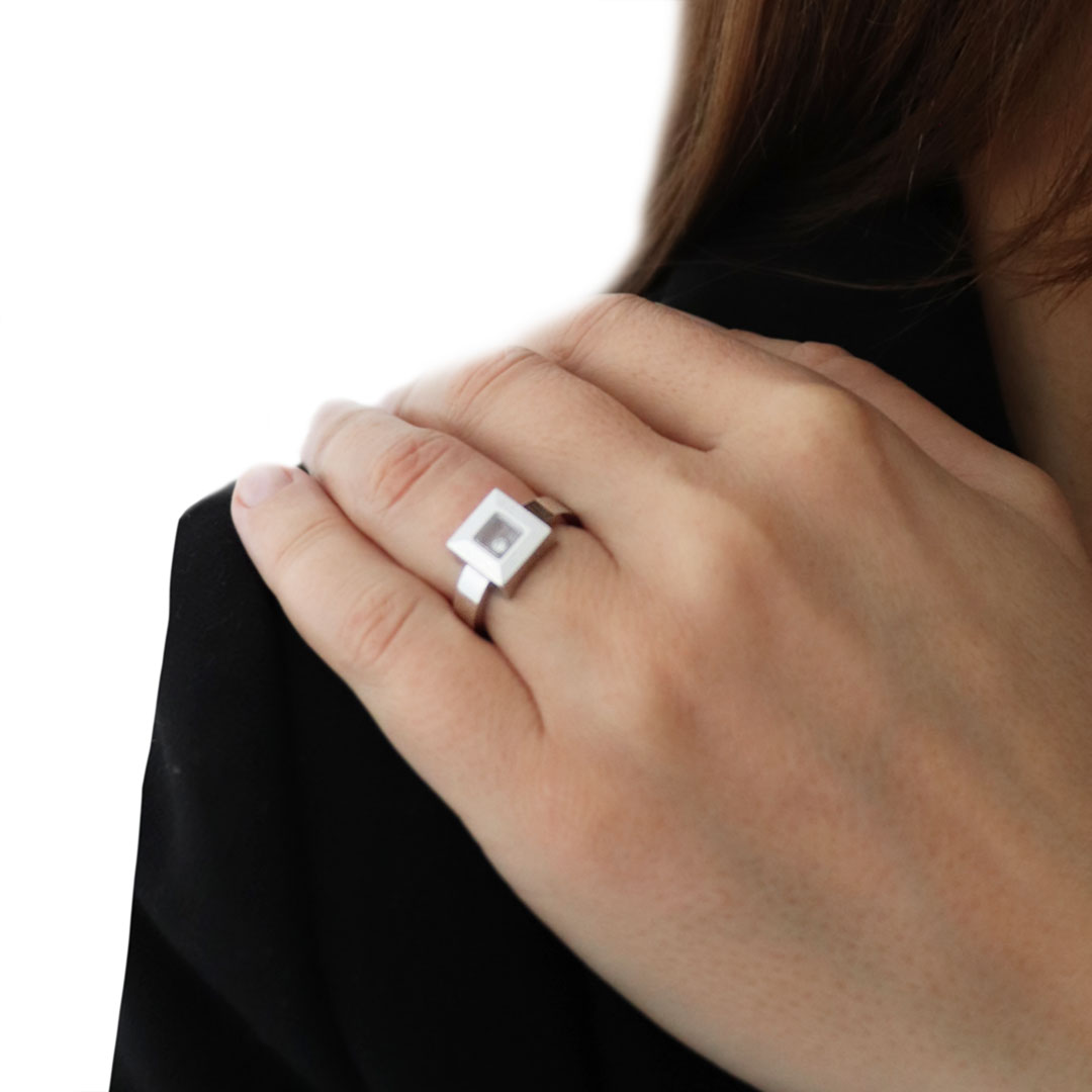 Chopard Happy Diamond Ring Weißgold – Bild 2