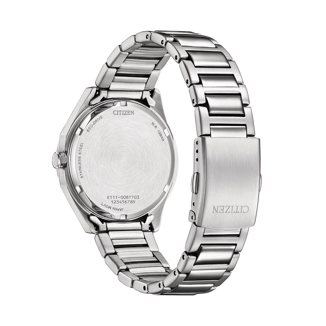 Citizen Eco Drive Uhr Edelstahl Grün BM7620-83Y – Bild 3