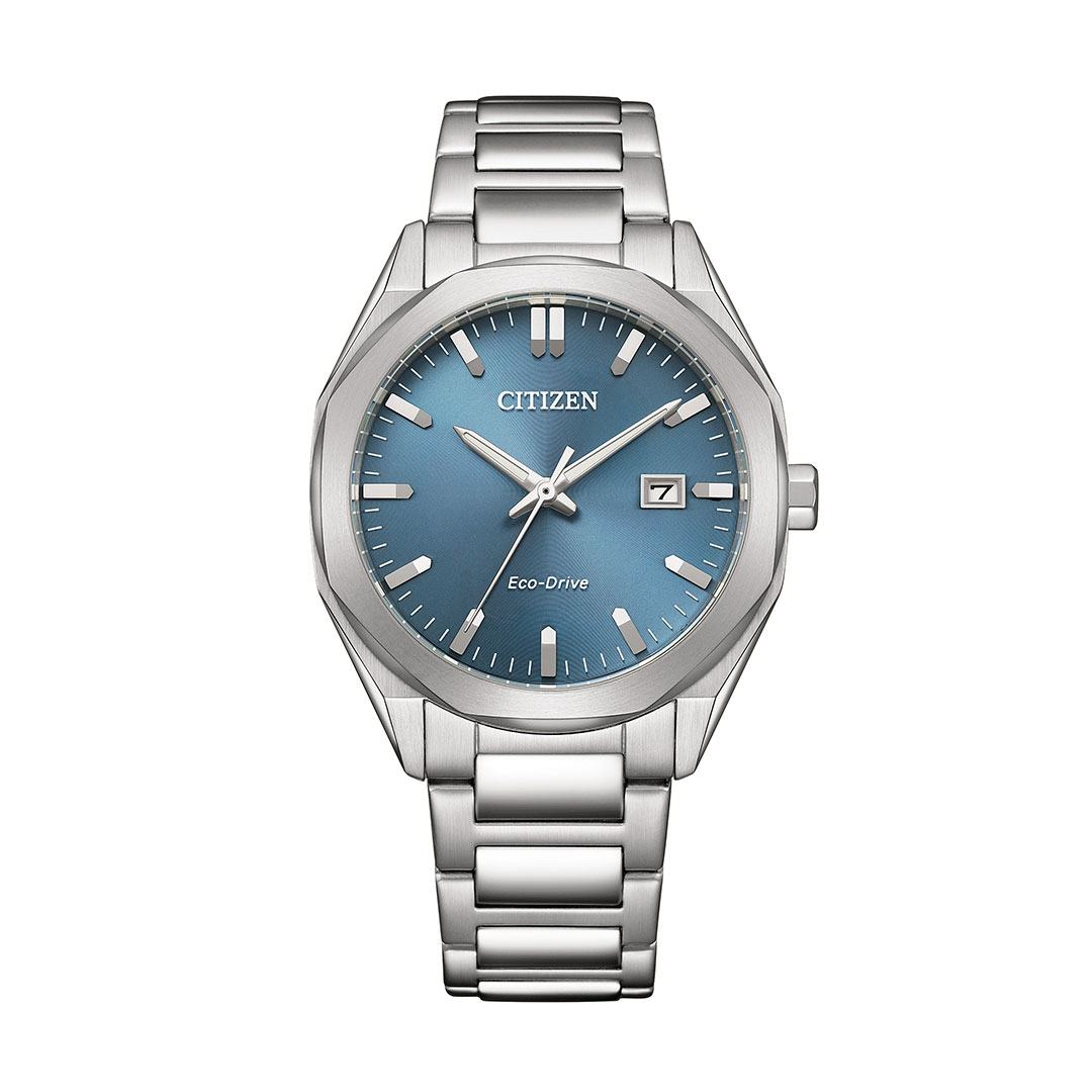 Citizen Eco Drive Uhr Edelstahl Blau BM7620-83M