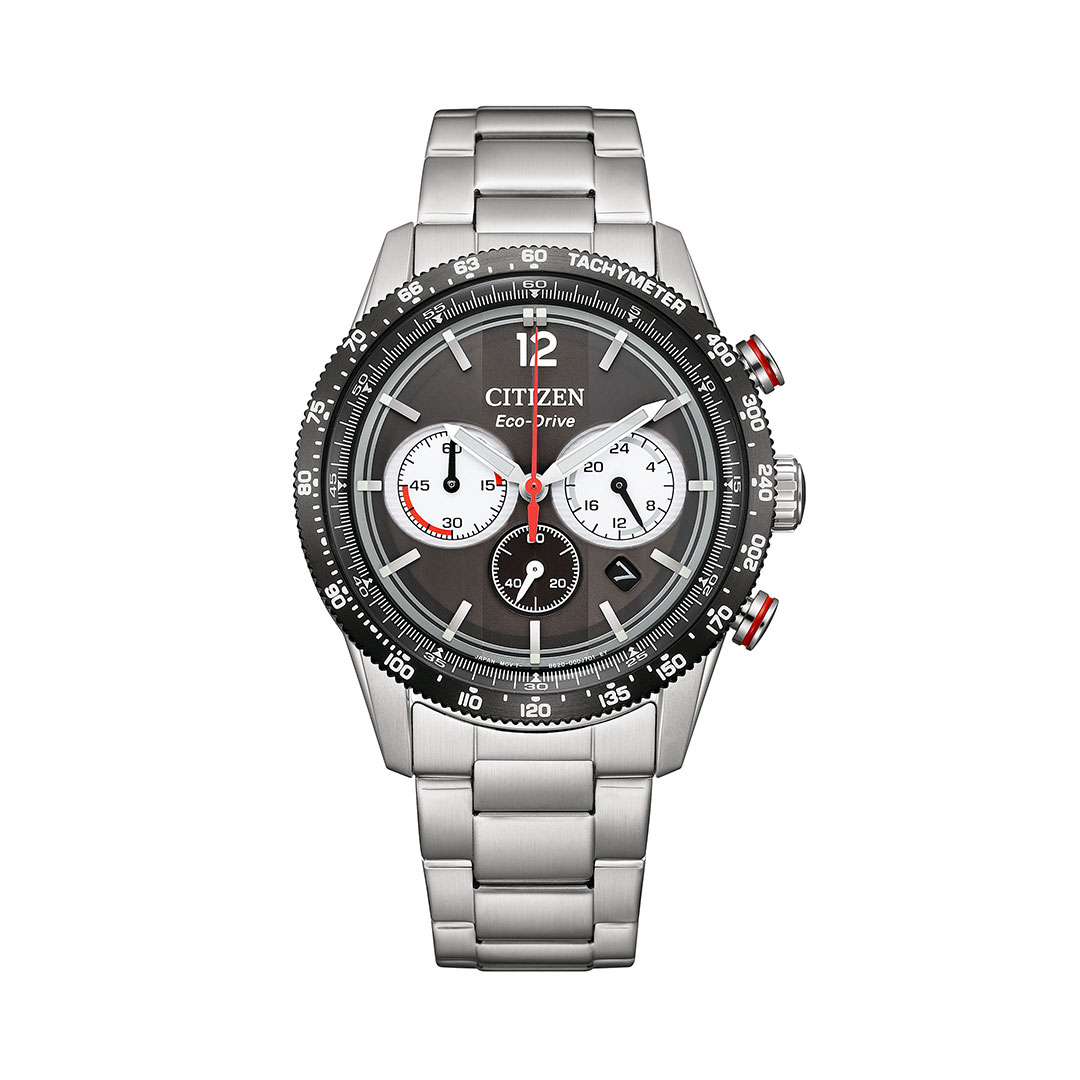 Citizen Vintage Racing Schwarzes Zifferblatt Edelstahl CA4714-55E