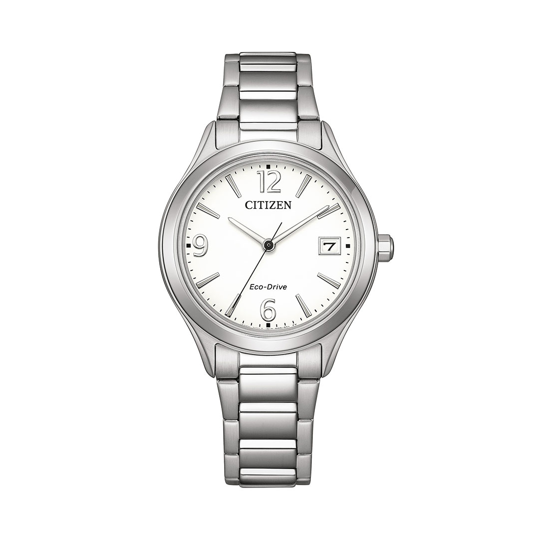 Citizen Eco Drive Weißes Zifferblatt Uhr FE6121-67A