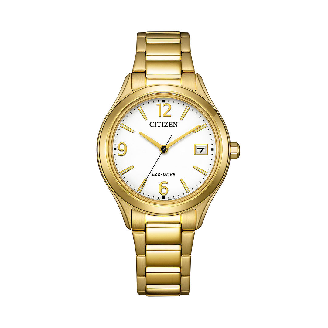 Citizen Eco Drive Goldene Uhr FE6122-64A