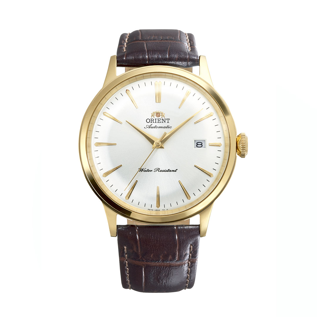 Orient Bambino 40.5mm Goldenes Zifferblatt Uhr RA-AC0028S