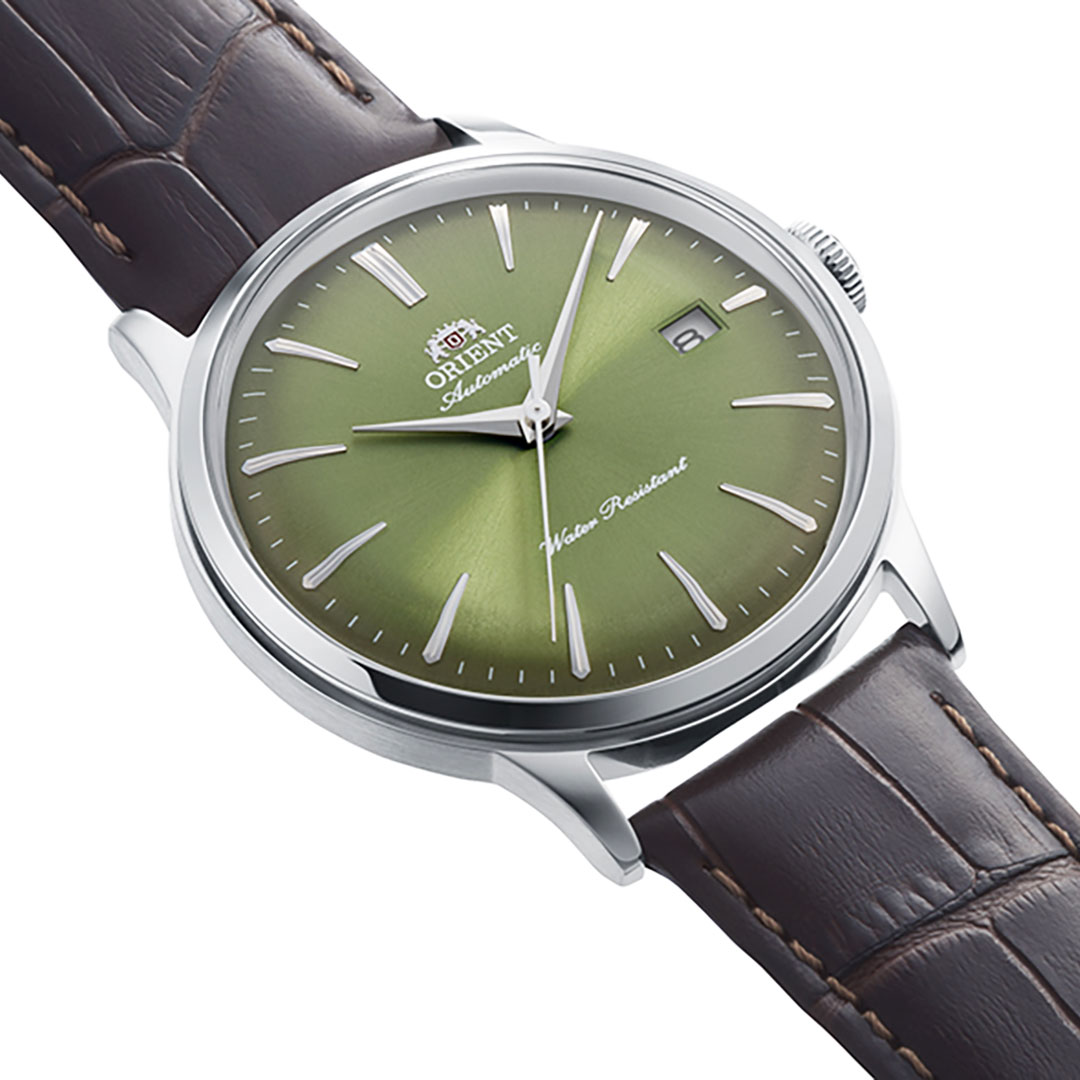 Orient Bambino 40.5mm Grünes Zifferblatt Uhr RA-AC0029E – Bild 2