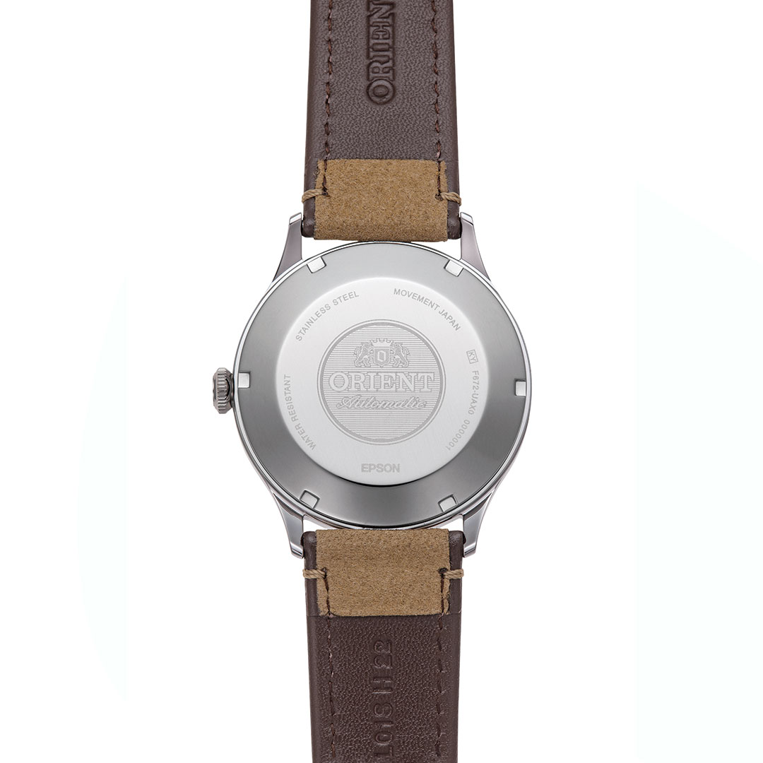 Orient Bambino Uhr Grünes Zifferblatt Leder RA-AC0P01E – Bild 2