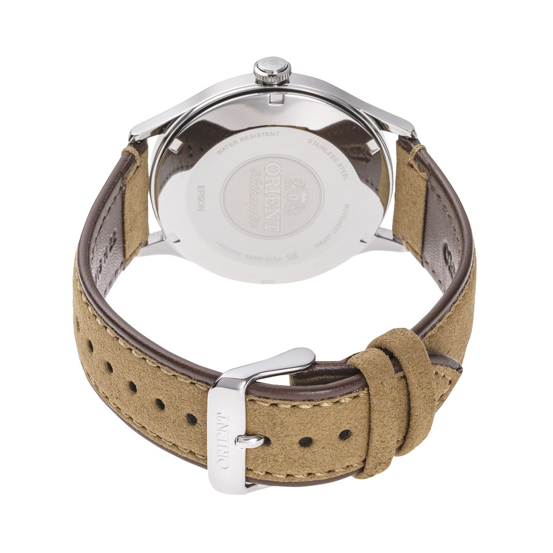 Orient Bambino Uhr Grünes Zifferblatt Leder RA-AC0P01E – Bild 3