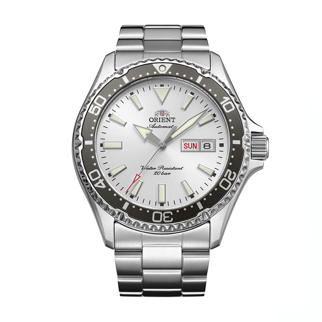 Orient Mako Uhr RA-AA0825S Weißes Zifferblatt